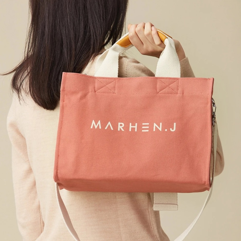 Marhen J Korean Canvas Tote Bag - Rico Comfort - Indi Pink